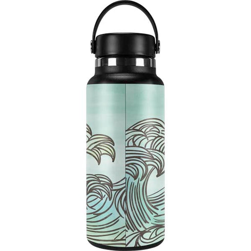 California Big Wave Hydro Flask 32oz Wide Mouth Skin